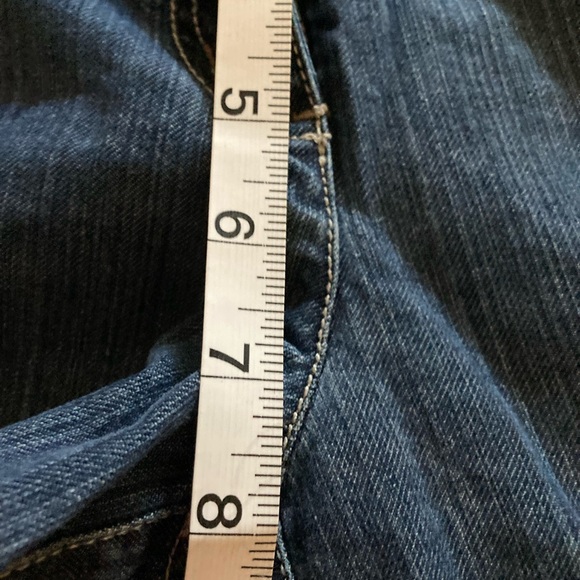 Ann Taylor Loft Wide-Leg Blue Denim Jeans - Picture 6 of 7